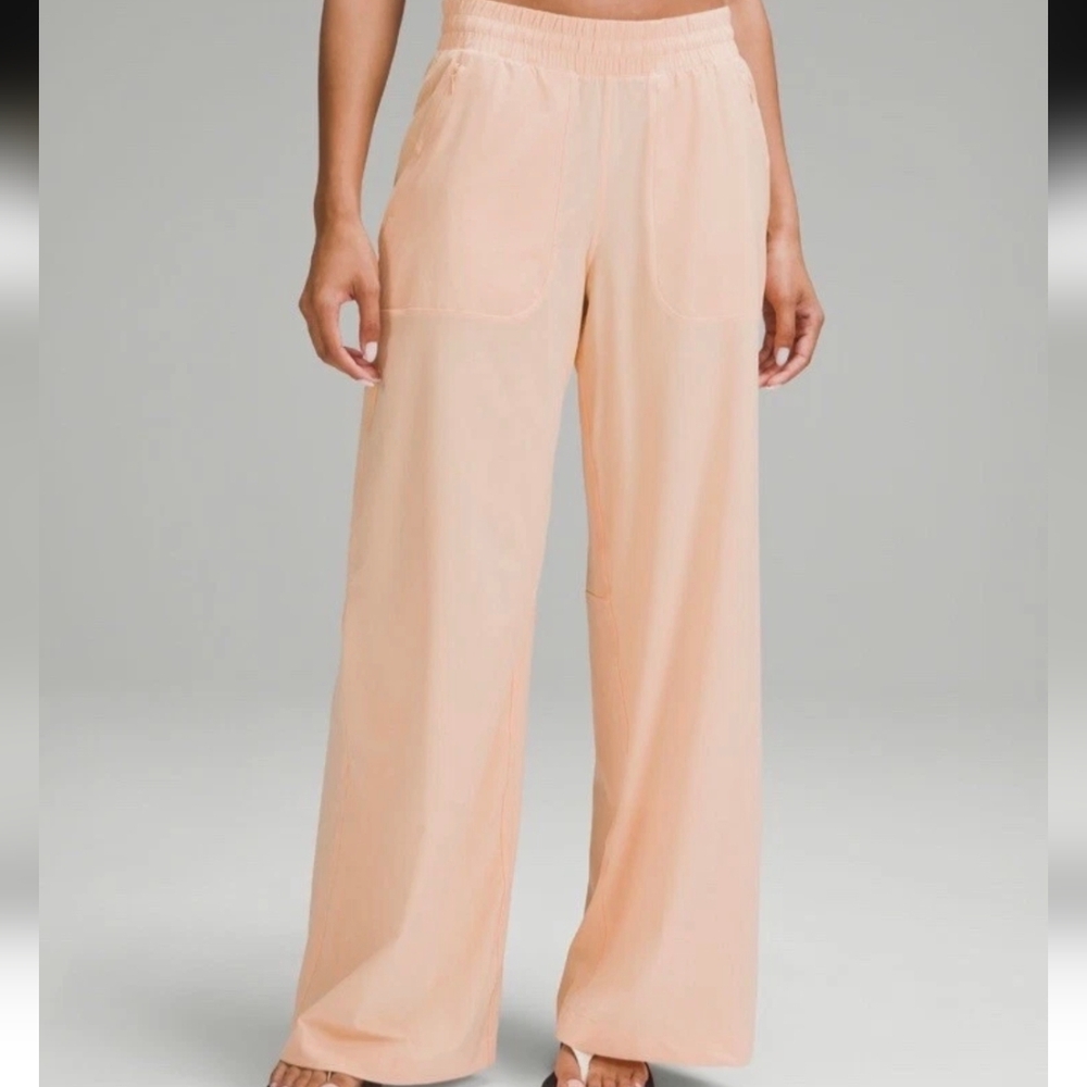 Lululemon Swift Wide-Leg Mid-Rise Pant Peach Bellini NWT